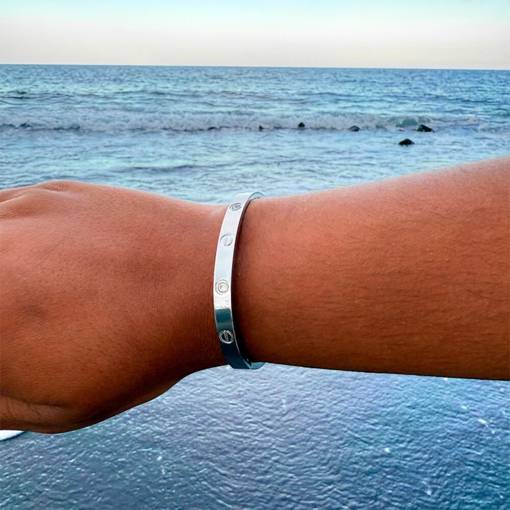 Pulsera Ancla Plateada - Imagen 2