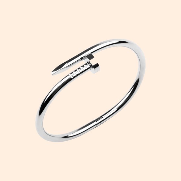 Pulsera Clavo Plateada