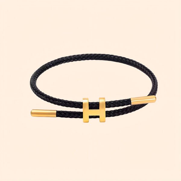 Pulsera cuerda negra
