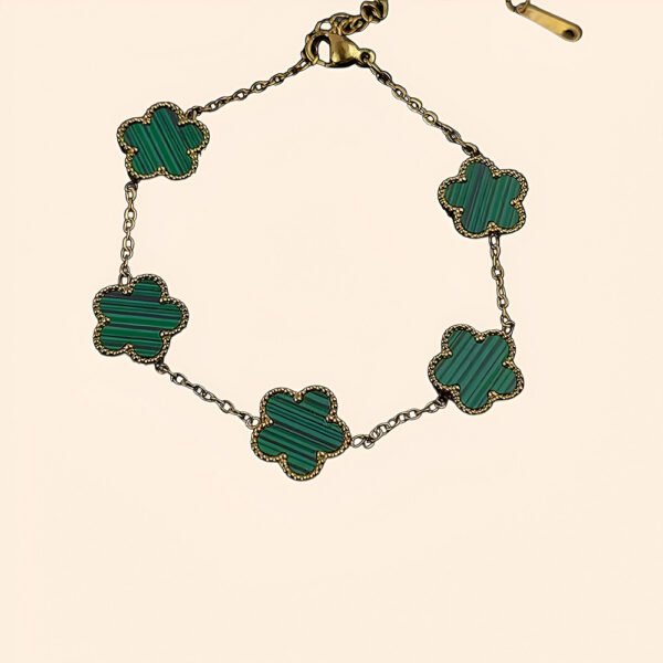 Pulsera trébol verde